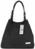 Bőr táska shopper bag Vittoria Gotti grafit V90047CH